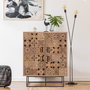 Hanah Home Quantum Solo - Retro Pino Atlántico y Negro